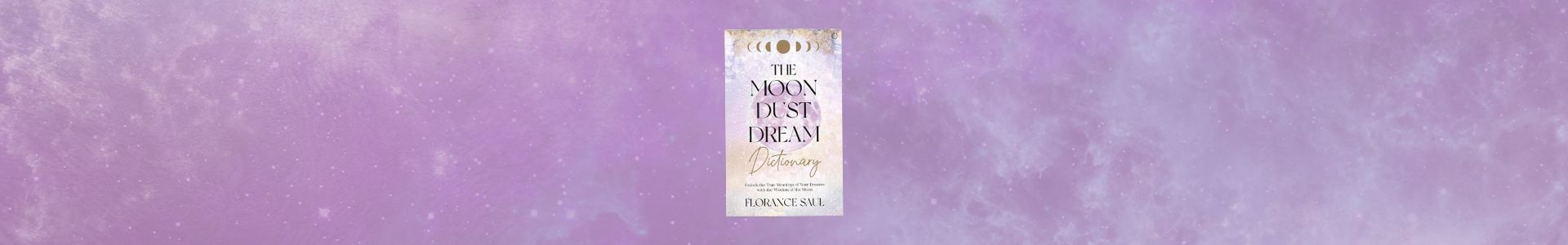 Moondust book on space background