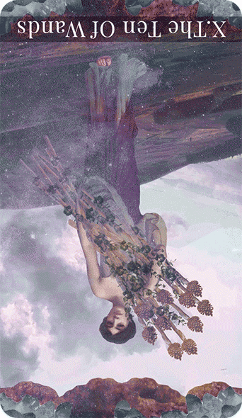 Reversed ten of wands