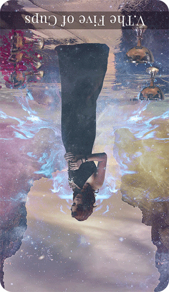 5 Cups Tarot Card Reversed