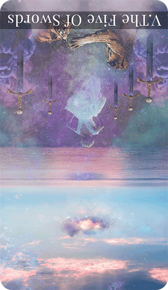 reversed five of swords