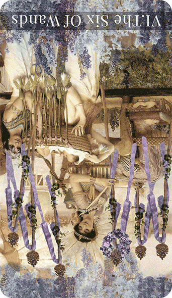 Reversed six of wands