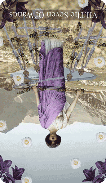 Reversed seven of wands