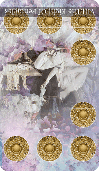 8 of Pentacles Tarot Card Reversed