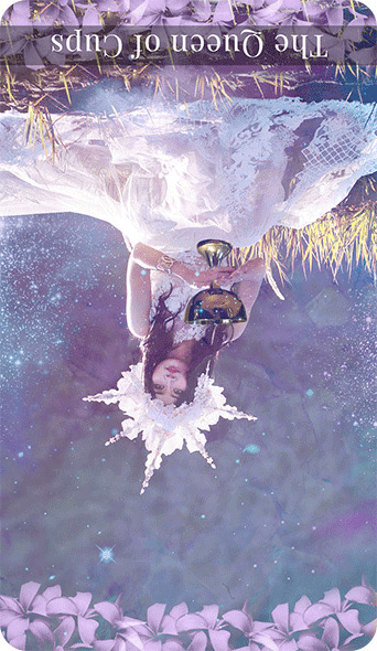 The Queen of Cups Tarot Card Reversed