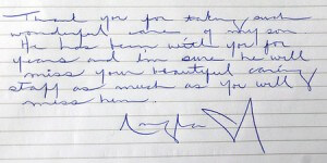 Angelina handwriting