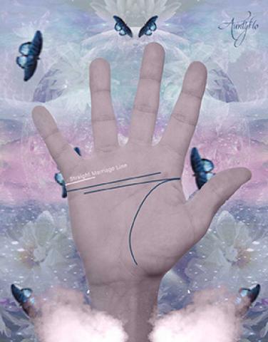 Marriage line in palmistry