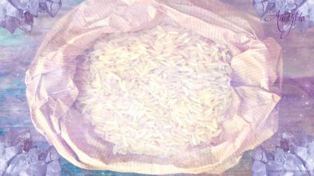 A Bag Filled With Grains