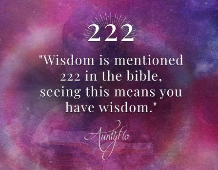 What does 222 mean biblically?