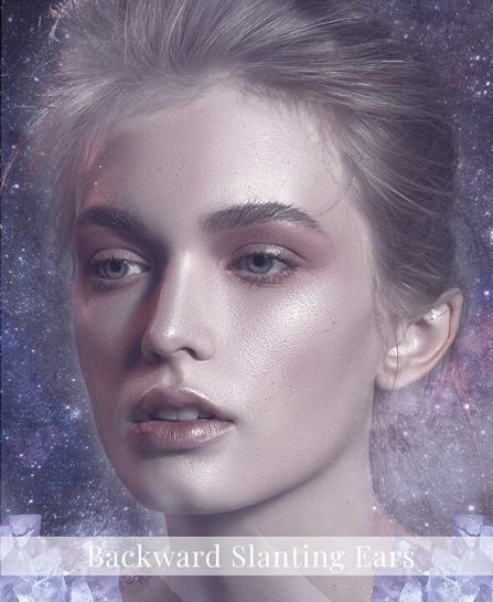 Backward Slanting Ears