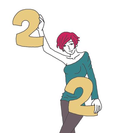 LAdy holding 22