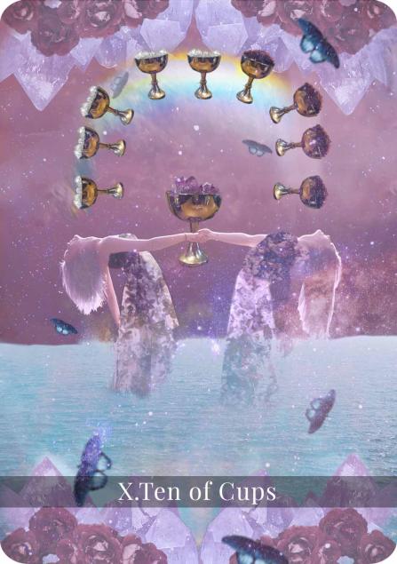 The Ten of Cups tarot card