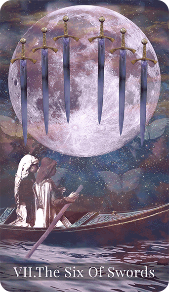 The Six of Swords Tarot Card Meaning - Love - Work 