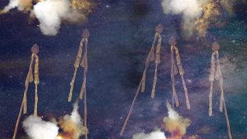 5 of wands header tarot card