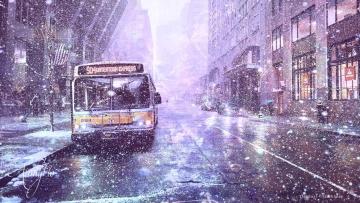 Bus into the city