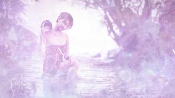 Taking a bath
