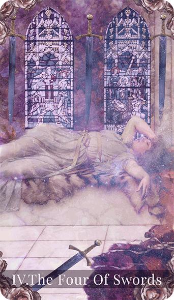 The Four of Swords tarot card meaning