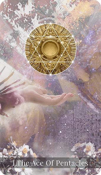 The Ace of Pentacles tarot card