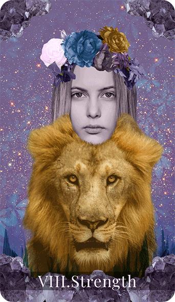 Strength tarot card