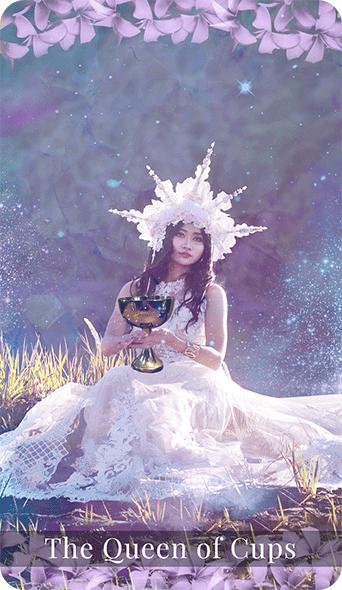The Queen of Cups tarot card