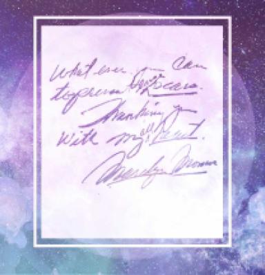Marilyn Monroe’s handwriting