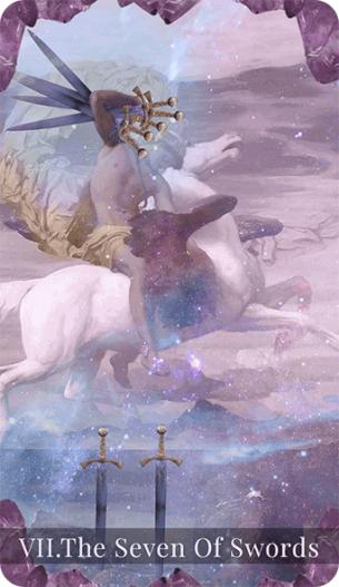 The seven of swords tarot card