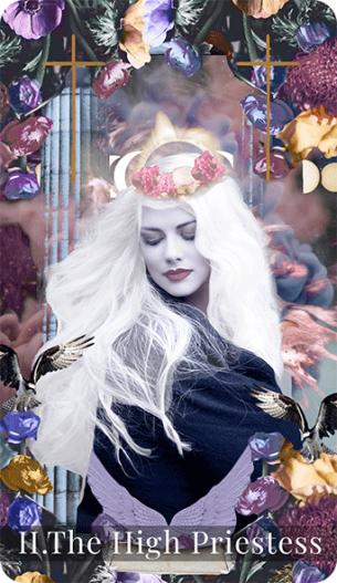 The high priestess tarot card