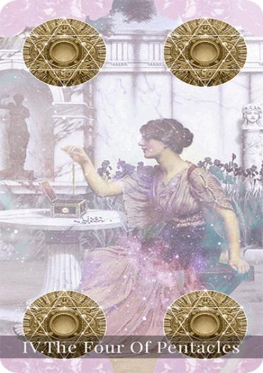 The Four of Pentacles tarot card