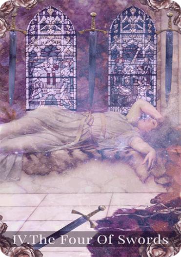 The Four of Swords tarot card meaning