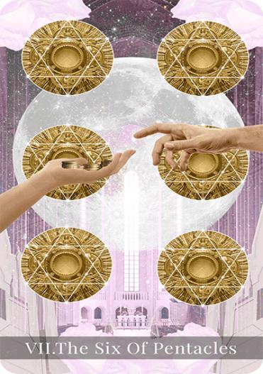 Six of Pentacles tarot card