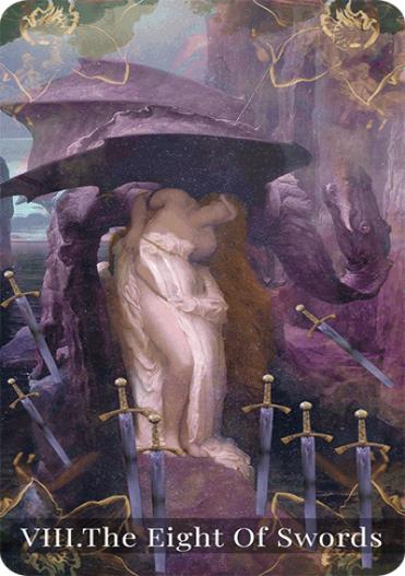 The Eight of Swords tarot card