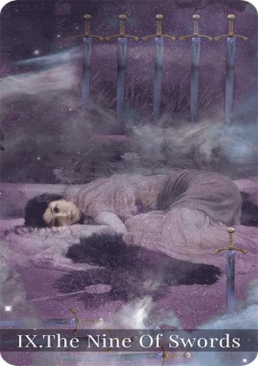 The Nine of Swords tarot card