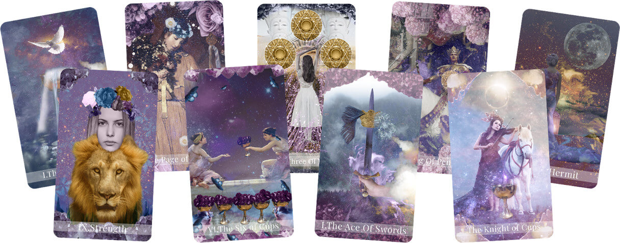 A collection of various tarot cards